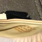 Cole Haan Beige Leather Flat with Black Grosgrain Ribbon and Gold Accent Sz 9C Photo 7