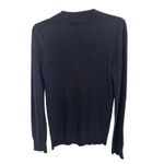 Y2K J Crew Wool Cashmere Blend Navy Button Sweater Size Small Preppy Classic Blue Photo 1