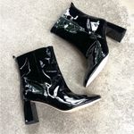 Good American NEW  Black Patent Leather Heeled Bootie Heel Size 11 Photo 3