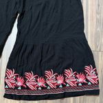 Cute Options Black Tiered Plazo Embroidered Cropped Pants Size undefined Photo 2