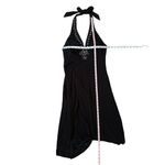 Cache Womens Size 2 Black Beaded Embellished Halter Dress Formal Dance Photo 7