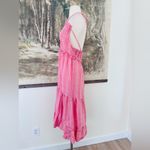 Urban Outfitters Free People Cleobella Oliver Ruffle Empire Waist Midi Dress In Pink Medium NWOT Photo 4
