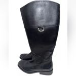 Frye MELISSA D RING TALL BLACK LEATHER RIDING BOOT WOMEN 6 Photo 1