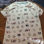 secret treasures  Cream Adventure Print Pajama Top Photo 0