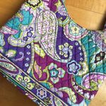 Vera Bradley Colorful Shoulder Tote, Purple Heather Paisley (Retired Print) Photo 2