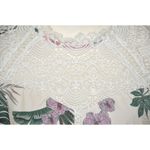 SheIn Women's White Hawaiian Beach Blouse Top Plus Size 2X Sleeveless Lace Upper Photo 3