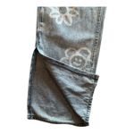 PacSun  90’s BF Carpenter Jeans Smiley and Flower Design Baggy Split Seam Size 26 Photo 2