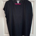 Bonworth 5/$15 - ‎ sz XS black oversized top Photo 0