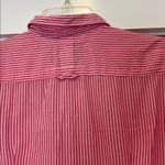 American Eagle Outfitters Favorite Shirt pink Striped Button Down Shirt size 6. Photo 7