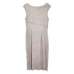 Connected Apparel Shimmer Midi Sleeveless Faux Wrap semi formal Dress Size 6 Photo 7