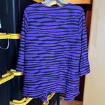 Sag Harbor Vintage Purple and Black Textured Embroidered Cardigan Blazer Size 1X Photo 8