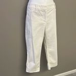 White House | Black Market Cream “Perfect Form” Straight Crop Pants- Size 12 Photo 2