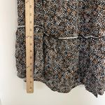 Japna  Skirt Brown Black White Spotted Tiered Maxi Skirt Boho Size Large Photo 6