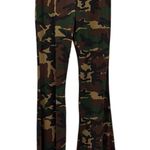 Shop My Trend Camo Camouflage High Rise Flare Bell Bottom Stretch Legging Pant S Green Photo 0