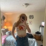 Goodie Two Sleeves USC Baby Tee  Trojans Cropped Cream Photo 1