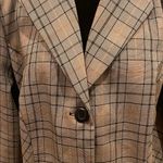 Plaid Brown Women's Blazer preppy looks Size M Photo 1
