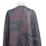 Cleobella Sevigny Capelet Maroon & Black Floral Poncho Wrap One Size Photo 11