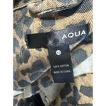 Aqua‎ Bloomingdale's Cheetah Leopard Animal Print Denim Jacket EUC Size XS Photo 7