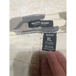 Red Fox  WOMEN'S STACKED FRAYED HEAVY TWILL PANTS  (KHAKI CAMO) Sz XL Photo 2