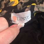 L'ATISTE Black Lemon Print High Waisted Lined Swing Shorts Size Medium Photo 3