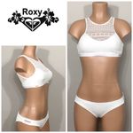 Roxy  ivory crochet bikini set. New Photo 13
