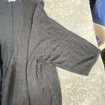 J. Jill Women's 3X Plus Black Open Front Cardigan Linen Blend Lightweight Elbow Size undefined Photo 4