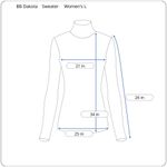 BB Dakota Chunky Red Cowl Turtleneck Sweater Dress Womens L Bell Sleeve Tunic Photo 5