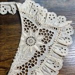 Vintage Cream Lace Collar Blouse Accessory Photo 1