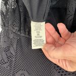 Free People  Whimsigoth Lace Dress Womens 4 Black Gold Sparkle Romantic Fairy Photo 11