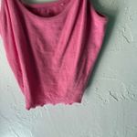 PacSun PS Basics Pink Ribbed Cami Tank Top Women’s Size L Lettuce Hem Y2k Style Photo 2