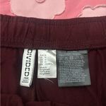 H&M Burgundy Lounge Pants with White Drawstring Photo 1