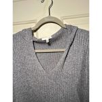 Skin Worldwide Gray Ribbed Lounge Hoodie Cotton Cashmere Blend Sweater Sz. M Gray Size M Photo 4