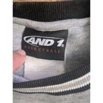 Vintage AND1 Basketball Cropped Sweatshirt Gray Raw Hem Streetwear Y2K Small Photo 4