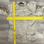 Ricky Freeman Rickie Freeman Teri Jon Beige Women's Silk Blend Short Sleeve Blouse Size 6 Photo 10