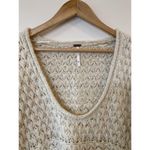 Free People Chunky Knit Boho Sweater Crotchet Soft Thick Oversized Size Small XS Photo 2