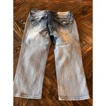 Rock Revival Wendy Capri Jeans Women 28 Embellished Y2K Western Cowgirl Aztec Photo 4