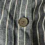 Christian Sirianio Christian Siriano Navy Striped A-Line Skirt Photo 4