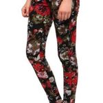 Urban Outfitters BDG Mid Rise Twig Ted Black Floral Printed Skinny Jeans Size 25 Photo 0