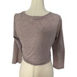 Soprano  Violet Long Sleeve Crop Top Women's Size Small NWT | 42-26 Photo 1