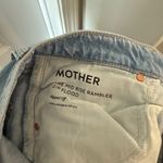 Mother The Mid Rise Rambler Zip Flood Jeans Ripped Light Wash Size 27 Blue Photo 5