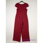 Adrianna Papell New!  dark red / maroon short sleeve jumpsuit, size‎ 14 Photo 11
