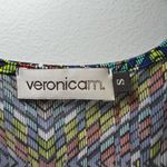 Veronica M  Womens Kimono Shorts Romper Multi Color Geometric Print Stretch Small Photo 1