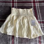 Forever 21 Flowy Cream Ivory Ruffle High Waisted Mini Skirt Photo 3