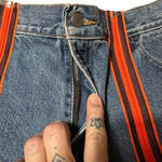 Furst of a Kind Levi's Denim Reworked Mini Skirt Raw Hem Front Zippers 29 Custom Photo 3