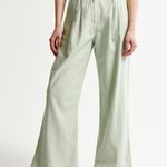 Abercrombie & Fitch Tailored Linen-Blend Wide Leg Trousers Photo 3