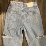 ZARA NWOT Mid Waist Ripped Cut Out Straight Leg Jeans - Size: 2 Photo 8