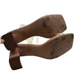 Steve Madden Size 8 High Heel Sandals Beige With Clear Straps Photo 6