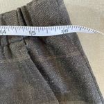 Eileen Fisher  Dark Gray Subtle Plaid Wide Leg Pants Size SP Photo 4