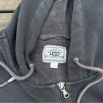 UGG Y2K  Dark Grey Black Full Zip Up Hoodie w/ Fleece Interior Photo 4
