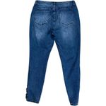 Women's Westpoint 10 Ankle Skinny Blue Jeans with Lattice Detail Size 28 Photo 3